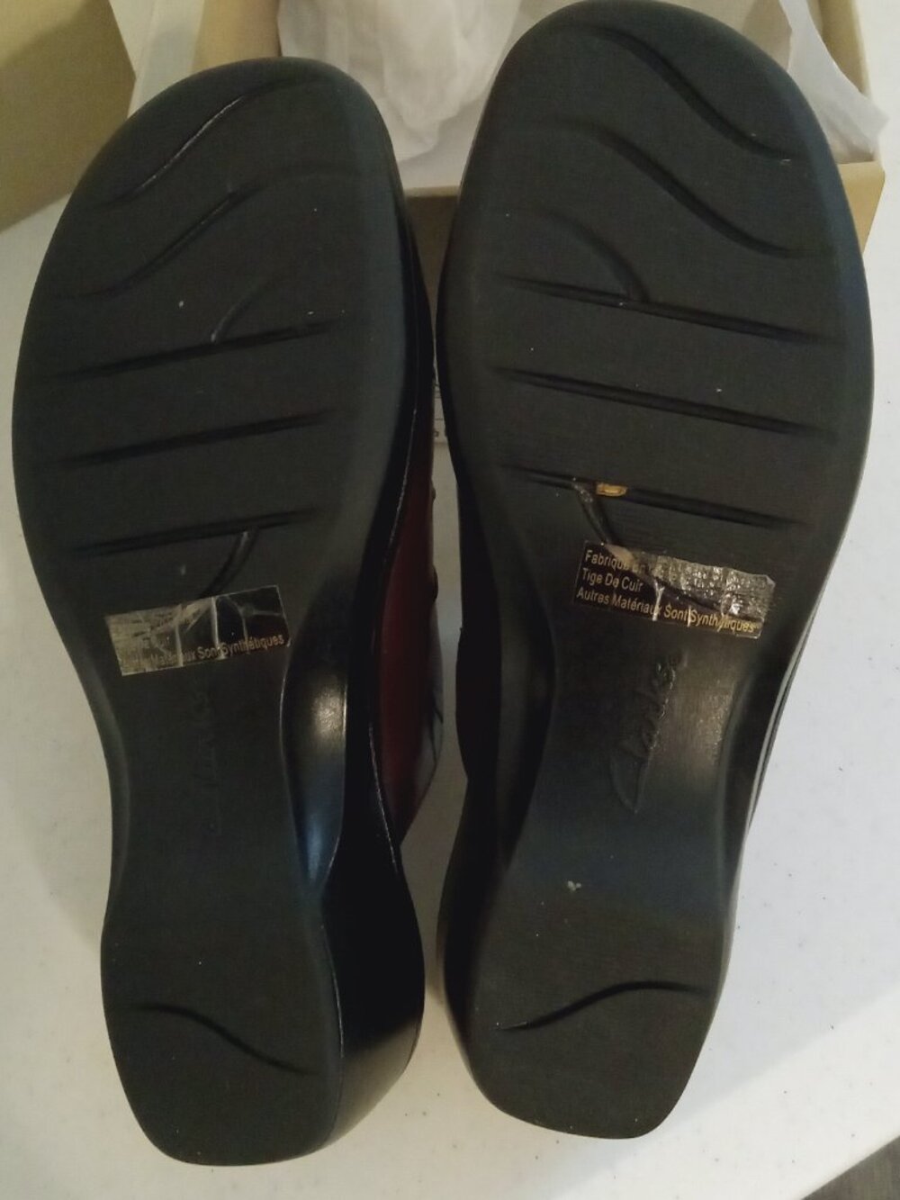 Vintage Clarks Cheyn Madi Dark Brown Slip On 6 M - Picture 4 of 5